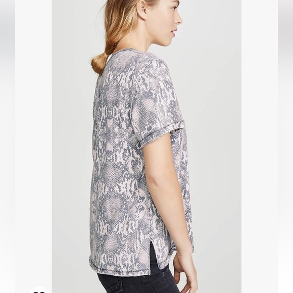 FREE PEOPLE Women's Tourist Tee, Black Snake - Picture 6 of 9